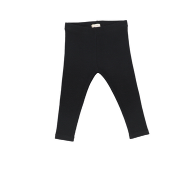 Lil Legs Black Ribbed Basics Ribbed Leggings