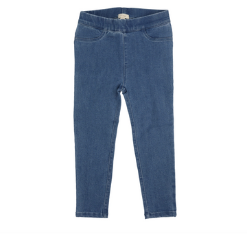 Lil Legs Mid Blue Basic Leggings Jeggings