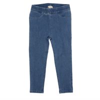 Lil Legs Mid Blue Basic Leggings Jeggings