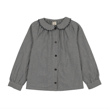 Analogy by Lil Legs Dried Blue Plaid Edition Girls Shirt