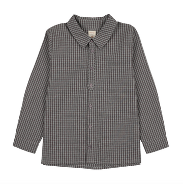 Analogy by Lil Legs Soft Grey Plaid Edition Boys Shirt