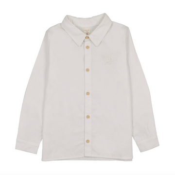 Lil Legs Cream Signature Collection Boys Logo Shirt