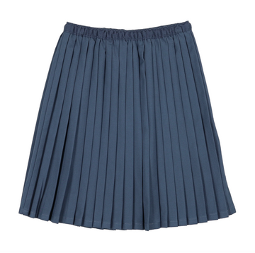 Lil Legs Vntg Blue Heath Basic Skirts Knife Pleated Skirt