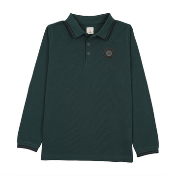 Analogy by Lil Legs Deep Teal Wardrobe Staples Double Stripe Polo