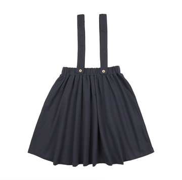 Lil Legs Navy Wardrobe Staples Suspender Skirt