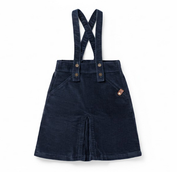 Birnham On The Sea Suspender Jumper — Navy Corduroy (1205B)