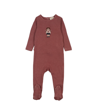 Analogy by Lil Legs Vintage Pink Lil People Doll Footie