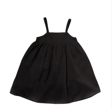 Lusso Chic Black Smocked Bubble Jumper