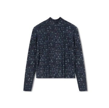 Poet Selina Multicolor Floral Mockneck (P542)