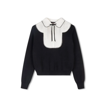 Poet Colorblock Knit Top (P513)