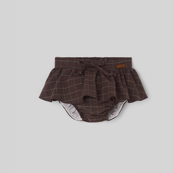 Popelin Brown Culotte with Skirt (Mod.27.1)