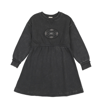 Analogy by Lil Legs Off Black Stitch Studio Sweatshirt Dress