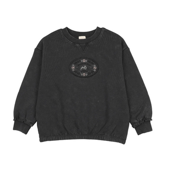 Analogy by Lil Legs Off Black Stitch Studio Girls Sweatshirt