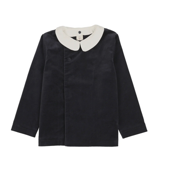 Analogy by Lil Legs Navy Occasion Wear Velvet Blazer