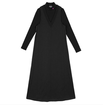 Kix Black V Neck Maxi Dress