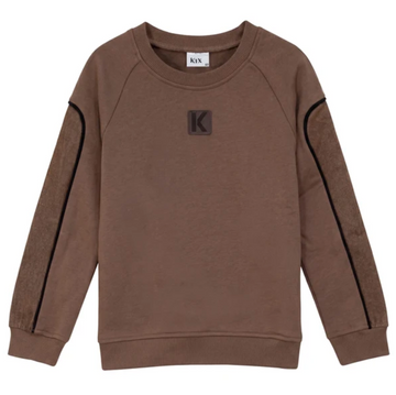 Kix Brown Piping Detail Sweatshirt