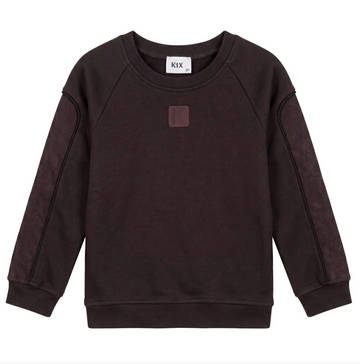 Kix Burgundy Piping Detail Sweatshirt