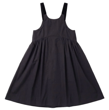 Pip + Pio Taffeta Jumper with Velvet Straps - Black