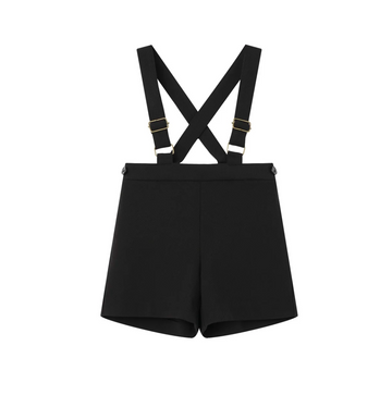 Coco Blanc Black Suspender Overalls CB4090