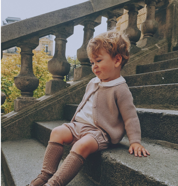 Madeleine Pierre Taupe Bubble and Wool Bloomers Set