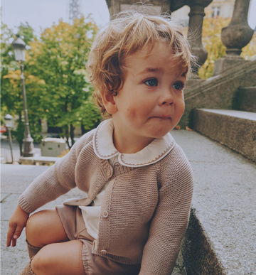Madeleine Henri Taupe Knit Cardigan