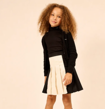 Little Parni Black LP Embroidered Turtleneck (K688)