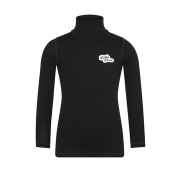 Little Parni Solid Tneck - Black [K712]