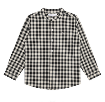 Little Parni Grey Patterned Boy's Shirt (K680)