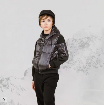 Ellabee Jacqueline Fur Lined Down Hoodie - Black 6024