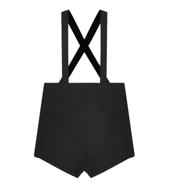 Little Parni Black Boys Suspender Shorts (K677)