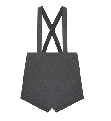 Little Parni Grey Boys Suspender Shorts (K677)