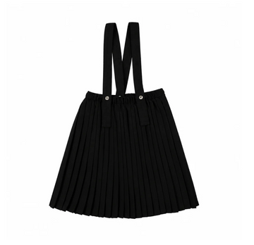 Analogy by Lil Legs Black Signature Collection Knife Pleated Suspender Skirt