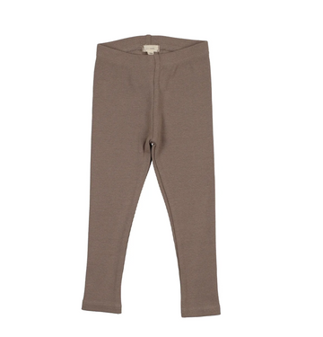 Lil Legs Misty Oat Ribbed Basics Ribbed Leggings