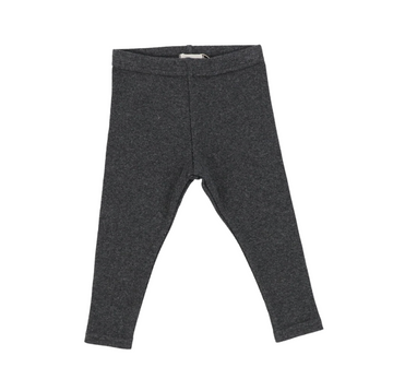 Lil Legs Heather Grey Ribbed Basics Ribbed Leggings