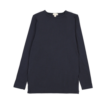 Lil Legs Navy Bamboo Basics Bamboo Long Sleeve Tee