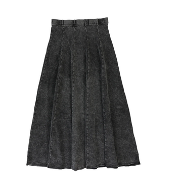 Lil Legs Black Wash Basic Skirts Panel Maxi Skirt