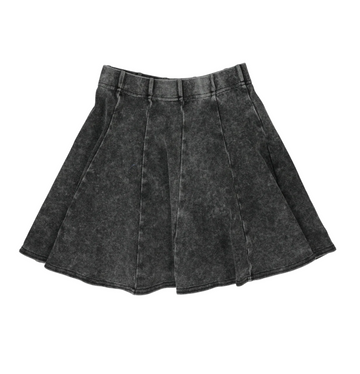 Lil Legs Black Wash Basic Skirts Panel Skirt