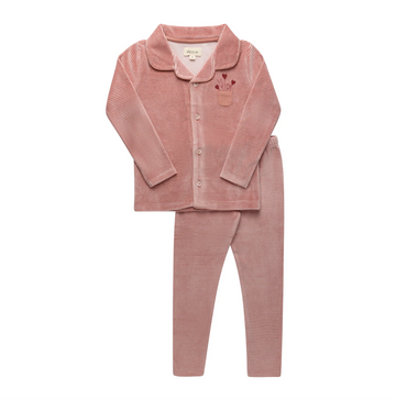 Ely's & Co. Stripe Pajama Set - Pink