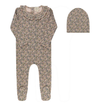 Ely's & Co. Liberty & Berry Footie & Hat Set - Pink