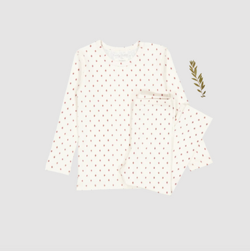 Lovely Littles The Printed Set - Burgundy Damask