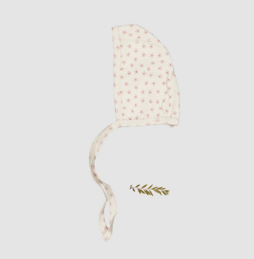 Lovely Littles The Printed Bonnet - Pink Roseberry