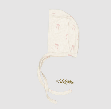 Lovely Littles The Printed Bonnet - Heirloom Bow