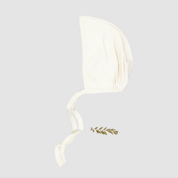 Lovely Littles The Pointelle Bonnet - Oatmilk