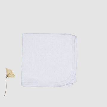 Lovely Littles The Pointelle Blanket - Dew Drop