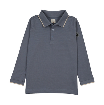 Analogy by Lil Legs Smokey Blue Wardrobe Staples Classic Polo
