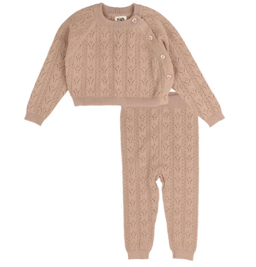 NOMA Pale Pink Pointelle Set