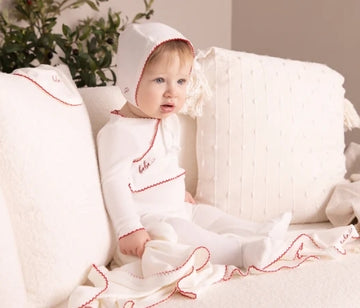 Mini Label Girls White Classic Velour Gift Set