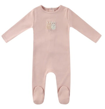 Mini Label Girls Pink Sherpa Bunny Footie