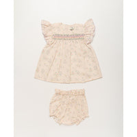 Early Sunday Sienna Baby Dress & Bloomer Painted Bouquet Print (FH-SS26-00088)