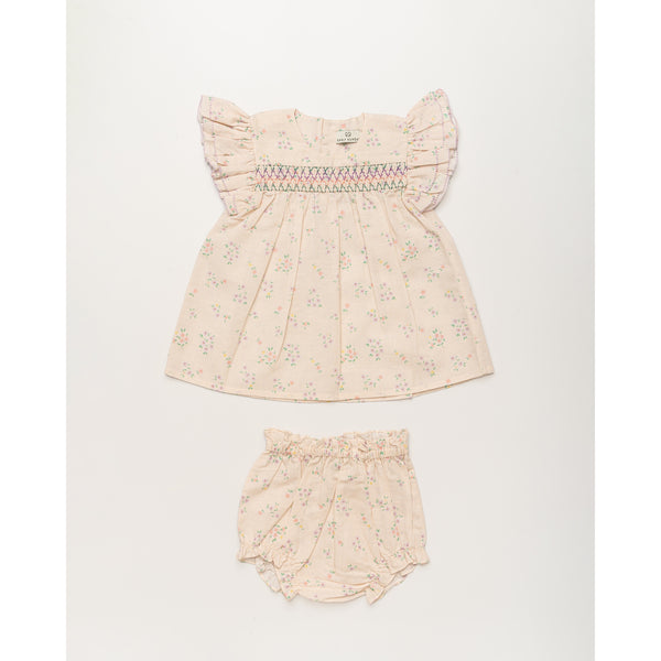 Early Sunday Sienna Baby Dress & Bloomer Painted Bouquet Print (FH-SS26-00088)
